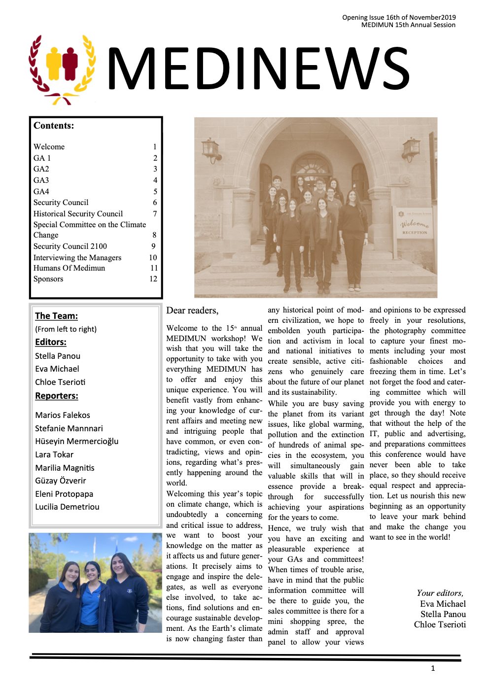 Workshop Issue — front page